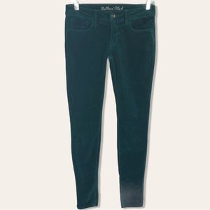 Bullhead Skinniest Velveteen Velvet Jegging Jeans Emerald Green